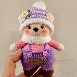 Handmade Amigurumi Crochet Bear Plushie